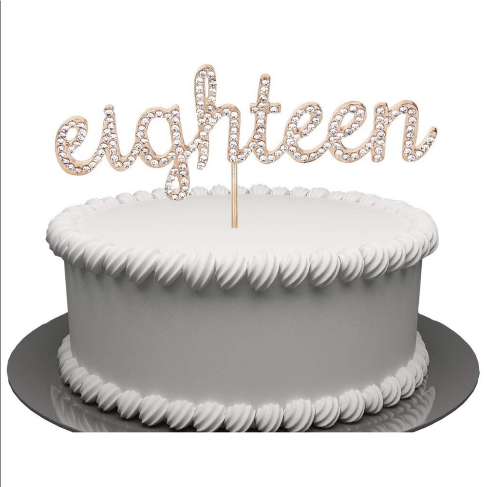 Rhinestone Cake Topper